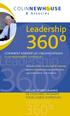 60º 360º. eadership 360º. Leadership. Leadership ATELIER ET PROGRAMME DE COACHING INTENSIFS POUR CADRES SUPÉRIEURS COMMENT AMENER LES ORGANISATIONS