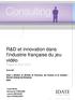 R&D et innovation dans l'industrie française du jeu vidéo Rapport final V2.0