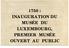 1750 : INAUGURATION DU MUSÉE DU LUXEMBOURG, PREMIER MUSÉE OUVERT AU PUBLIC