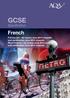 GCSE. Specification. French 4655
