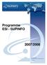 Programme ESI - SUPINFO