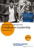 Certificat en Leadership