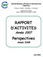 RAPPORT D ACTIVITES. Perspectives