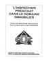 L INSPECTION PRÉACHAT DANS LE DOMAINE IMMOBILIER ÀSSOIÀTION PES CONSOMMATEURS POUR LA QUALITÉ PANS LÀ CONSTRUCTION POUR UNE MEILLEURE PROTECTION