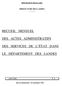 DES ACTES ADMINISTRATIFS DES SERVICES DE L ÉTAT DANS LE DÉPARTEMENT DES LANDES