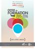 OFFRE de FORMATION 2015-2016. {arts, Lettres, Langues}