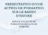 PRESENTATION D UNE ACTION DE FORMATION SUR LE BASSIN D ISSOIRE ESPACE COLLECTIF DE FORMATION DE LA ZONE D ISSOIRE