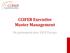 CCIFER Executive Master Management. En partenariat avec ESCP Europe
