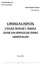 L ARGILE A L HOPITAL UTILISATION DE L ARGILE DANS UN SERVICE DE SOINS HOSPITALIER