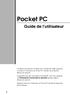 Pocket PC. Guide de l utilisateur