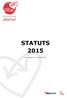STATUTS 2015 A compter du 1er janvier 2015