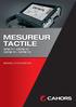 MESUREUR TACTILE STM 71 / CSTM 72 CSTM 75 / CSTM 76 MANUEL D'UTILISATION