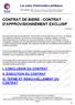 CONTRAT DE BIERE - CONTRAT D'APPROVISIONNEMENT EXCLUSIF
