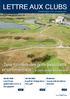 LETTRE AUX CLUBS. Taxe foncière des golfs associatifs et commerciaux : le point complet de la situation. licences : nouvel outil de relance licenciés
