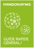 GUIDE RAPIDE GÉNÉRAL /