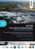 Colloque international «Connaissance et compréhension des risques côtiers : Aléas, Enjeux, Représentations, Gestion»