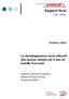 Rapport final. Le développement socio-affectif des jeunes enfants de 4 ans en famille d accueil. Octobre 2007