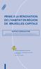 PRIME À LA RÉNOVATION DE L HABITAT EN RÉGION DE BRUXELLES-CAPITALE